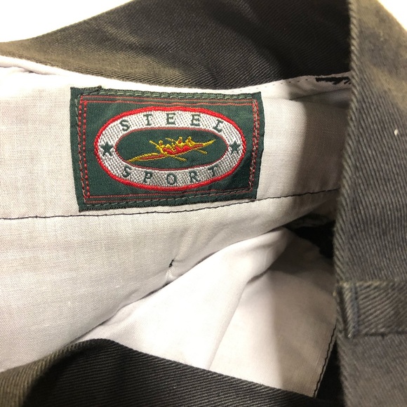 Vintage NOS Mens 100% cotton Pants size 33 waist, length 43” Steel Sport - Picture 3 of 16